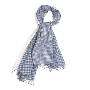 45rpm 45R Check Pattern Fringe Stole(K-160713) - Picture 1 of 7