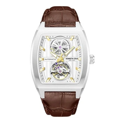 Kenneth Cole Men's Automatic Skeleton Watch - KCWGX0058801 NEW - Image 1 of 4