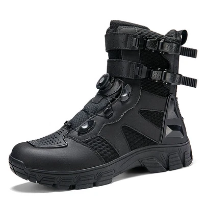 Motocicleta Para hombres Zapatos de caña alta Entrenamiento al aire libre Carreras Off-road Ciclismo Botas Foto 1 de 4