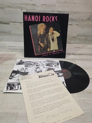 HANOI ROCKS BACK TO MYSTERY CITY VINYL 12" VG+ G+ - Imagem 1 de 4