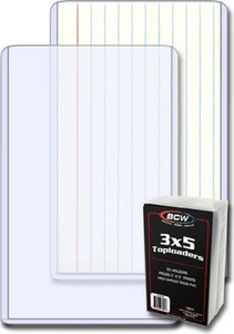 3x5 Topload Halter - 25 Stück | Premium PVC Karte, Foto und Druck Schutz... - Bild 1 von 1
