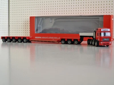Modello Camion Herpa MAN trasporto Eccezionale Heavy Load - Immagine 1 di 3