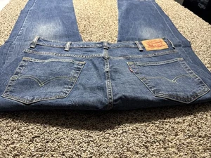 LEVI'S 569 LOOSE STRAIGHT SIZE 38X34 DESIGNER MEN'S JEANS - Picture 1 of 4