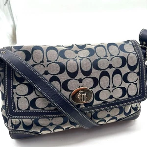 Vintage COACH Signature Shoulder Bag - Picture 1 of 8