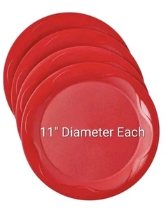 SALE!TUPPERWARE X LARGE ELEGANT ROUND DINNER OR SERVING PLATES 11" DIAMETER NEW - Picture 1 of 1
