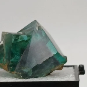 Fluorit Betäuber tiefgrün mit blauer Mitte V.L.Hawkins Nachlass alter Lagerbestand lesen - Bild 1 von 21