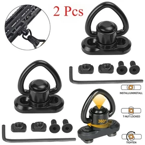 2Pack MLOK Professional Quick Release Sling Kits Mount QD Sling Swivel Adapter - Picture 1 of 12