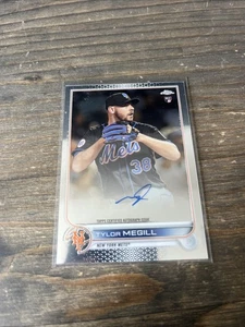 Tylor Megill RC 2022 Topps Chrome On Card Auto #RA-TM Mets Rookie Card - Picture 1 of 3