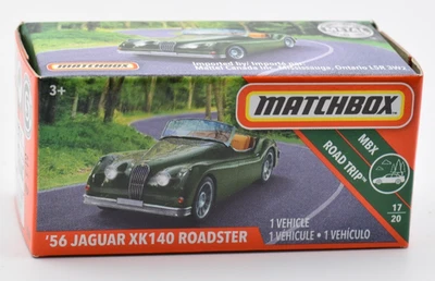 Matchbox Superfast 1956 Jaguar XK140 Roadster. 9/2019. Power Grabs. Box & Modell - Bild 1 von 2