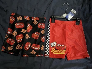 Disney Pixar By George Cars 2 Pack Age 5-6 Years Swim Shorts Swimming New - Picture 1 of 4