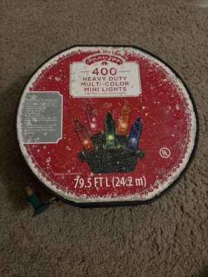 Holiday Time Mini Christmas Lights 400 Multi Color Icicle Lights LED  79.5 Ft - Image 1 of 4