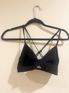 Sujetador deportivo Alo Yoga Splendor en negro pequeño  - Imagen 1 de 2