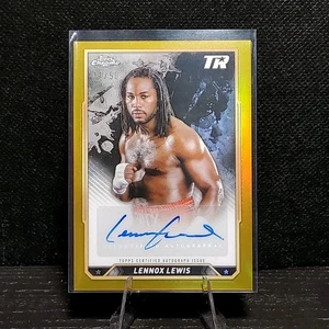 LENNOX LEWIS 2024 Topps Chrome Boxing Gold Refractor Auto /50 Autograph - Picture 1 of 4