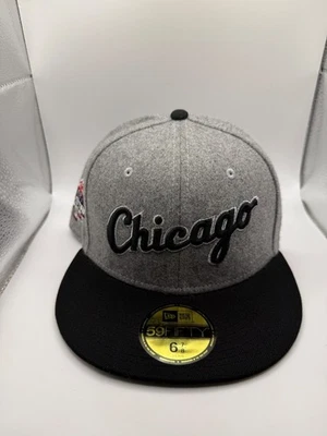 Gorra New Era 59Fifty Chicago All-Star Game ajustada gris/negra talla 6 7/8 Foto 1 de 4
