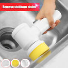 Electric Cleaner Scrubbing Brushes Kit Bathroom Shower Cleaning Tools (A)