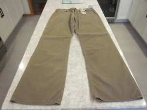 ARIZONA JEAN CO MENS 36W 34I LAITAK KHAKI BOOT CUT RELAXED THIGH CORDUROY JEANS - Picture 1 of 7
