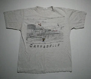 Maglietta vintage TSF Sportswear Carrabelle, posizione FL accenti ricamati, taglia grande - Foto 1 di 23