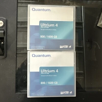 New Sealed - 2 pack - Quantum Ultrium 4 - 800GB/1600GB - Data Cartridges - Image 1 of 3