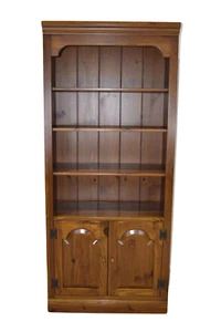 Ethan Allen Country Craftsman Bookcase Cabinet Shelf Unit Pine 19-9321 #219 A - Picture 1 of 15