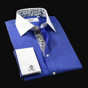 Blau Royal Oxford formelles Business mit romantischem Innenfutter Berufskleid - Bild 1 von 9