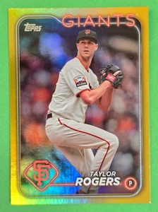 2024 Topps Series 1 #176 Taylor Rogers GOLD FOIL Parallel - Picture 1 of 2