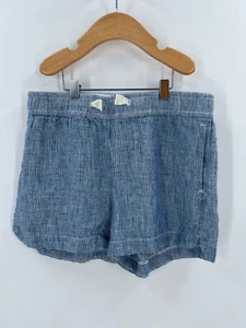 Crewcuts Girls Size 10 Blue & White Stripe Preppy Linen Shorts - Picture 1 of 9