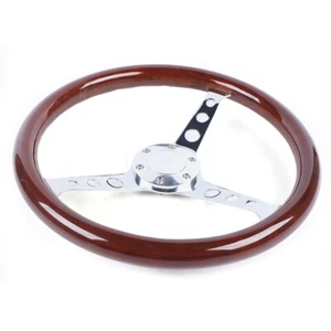 15'' 380MM Universal Holzlenkrad Modifikation Zubehör Lenkrad Mahagoni Lenkrad - Bild 1 von 10