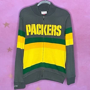 Mitchell & Ness NFL Packers Front Stripe Full Zip Sweater Men’s XS Runyan Estate - Bild 1 von 9