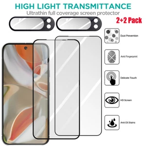 Per Google Pixel 9 Pro XL/9 Pro/ 9 9a Vetro Temperato Protezione Schermo 9H Sblocco - Foto 1 di 18
