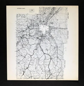 1942 Colorado Map Denver Golden Littleton Castle Rock Adams Arapahoe County - Picture 1 of 5