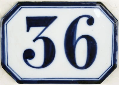 Antigua casa francesa número 36 gran porcelana cerámica hueso porcelana Ginori siglo XIX Foto 1 de 4