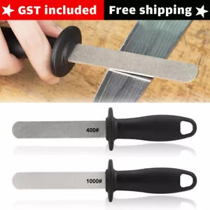 1X 400#/1000# Diamond Knife Sharpener Rod Kitchen Sharpening Steel Household AU - Picture 1 of 12