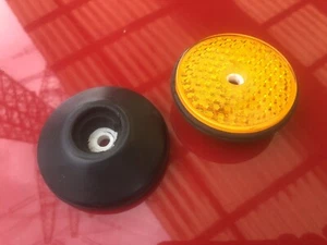 HONDA GL 1000 2 Stk. Original Katzenaugen Seitenstrahler Lampe inkl. Passgummis - Bild 1 von 5