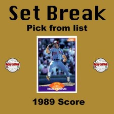 (HCW) 1989 Score MLB Baseball Cards Mint Set Break 1-250 - You Pick