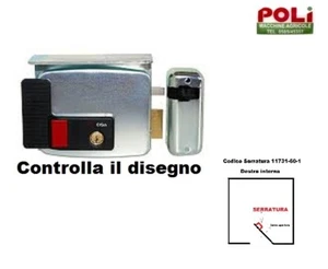 CISA ELETTROSERRATURA SERRATURA ELETTRICA SERIE 11731-60-1 12Volt PER CANCELLI - Foto 1 di 5
