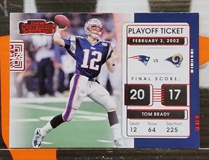 2021 PANINI CONTENDERS PLAYOFF TICKET ** TOM BRADY ** #PLT-TBR " PATRIOTS " RED - Picture 1 of 2