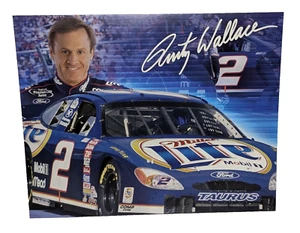 Tarjeta de héroe Rusty Wallace #2 Miller Lite Racing Team 2001 promoción 8" X 10" - Imagen 1 de 2