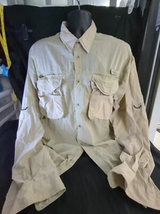 Columbia Fishing Shirt XXL Beige - Picture 1 of 16