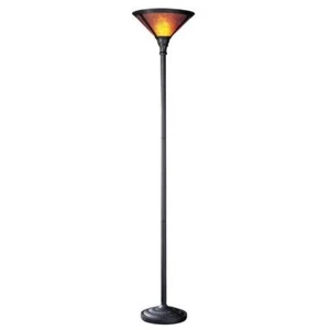 HomeRoots Floor Lamps 71" Torchiere Type Pull Chain Switch Metal Dimmable Orange - Picture 1 of 3