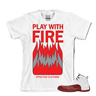 Koszulka pasująca do Air Jordan Retro 12 Cherry Red. Koszulka Fire
