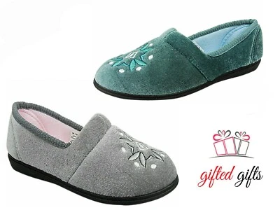 Chinelos femininos sem deslizamento cinza azul-petróleo com estampa de pele sintética meninas mulas tamanho 3-8 - Imagem 1 de 4