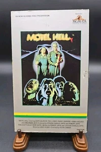 Motel Hell VHS Horror MGM Big Box Clamshell 1980s Gore Cult film Tested - Picture 1 of 11
