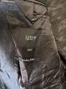 J. Crew Ludlow Vitale Barberis Canonic Wool Men's Blue Blazer Jacket 40R - Picture 1 of 1