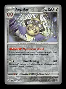 Pokemon Paradox Rift Aegislash 134/182 Reverse Holo - Picture 1 of 3