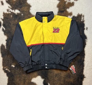 Vintage NWT Ward Burton CAT NASCAR Racing Jacket Mens XL Embroidered #22 @G - Picture 1 of 9