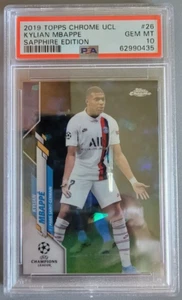 **PSA 10** Kylian Mbappe 2019 Topps Chrome UCL - Picture 1 of 1
