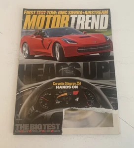 MotorTrend Magazine September 2013 Ripped Cover 138 Pages Corvette Stingray Z51 - Foto 1 di 6