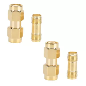 2Pcs SMA Male To Male Double Pass Adapter 2Pcs SMA Female To Female Double P ZTS - Picture 1 of 9