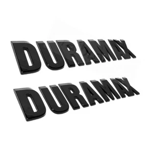 Gloss Black Duramax Front Hood Emblem Nameplate fit 2019-2023 Silverado 1500 OEM - Picture 1 of 3
