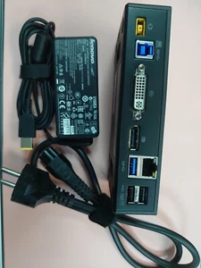 Lenovo ThinkPad USB 3.0 Pro Dock - Dockningsstation - USB - DVI - 45W - Picture 1 of 3